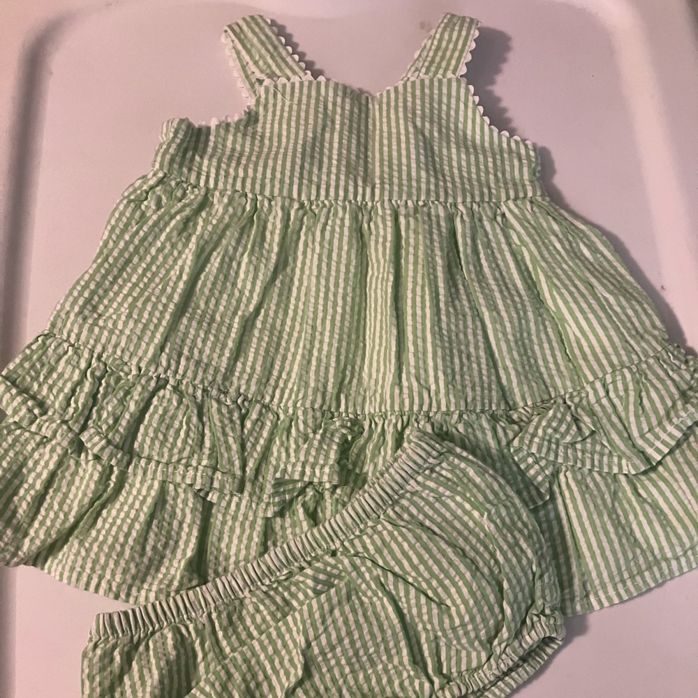 American Living dress and bloomer set. Size 3m.